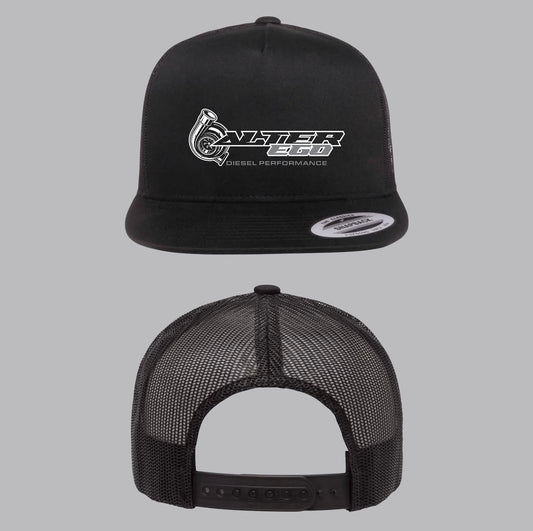 Premium Flat Bill SnapBack AlterEgo Trucker Hat - OG Grey/Black
